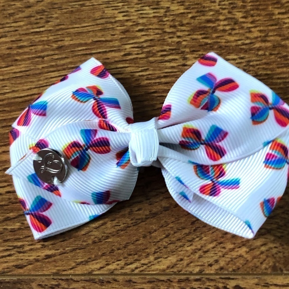 Rainbow bow hair bow clip